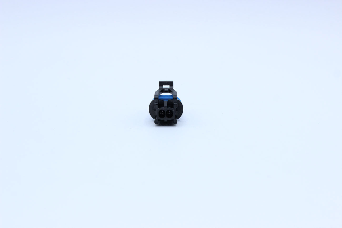Delphi Female GT150 Violet Code 2 - 2 Terminal in Style: Flying Lead. Delphi GT150 in Violet. These connectors are typically found in OEM applications and are available as a connector only or as a flying lead. An extra terminal is included with every conn