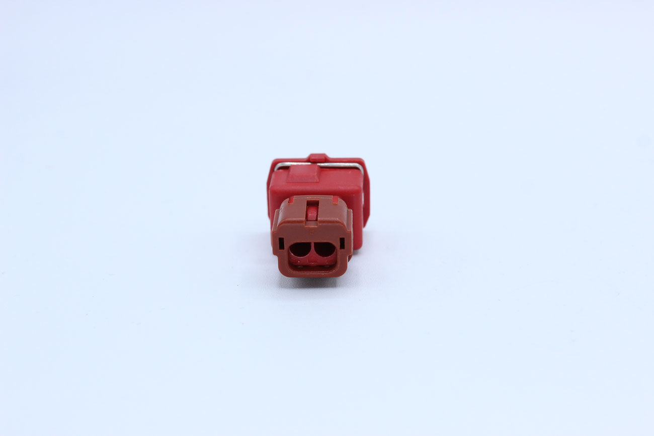Furukawa Female JFC Red - 2 Terminal in Style: Flying Lead. Furukawa JFC in Red. These connectors are typically found in OEM applications and are available as a connector only or as a flying lead. An extra terminal is included with every connector, becaus