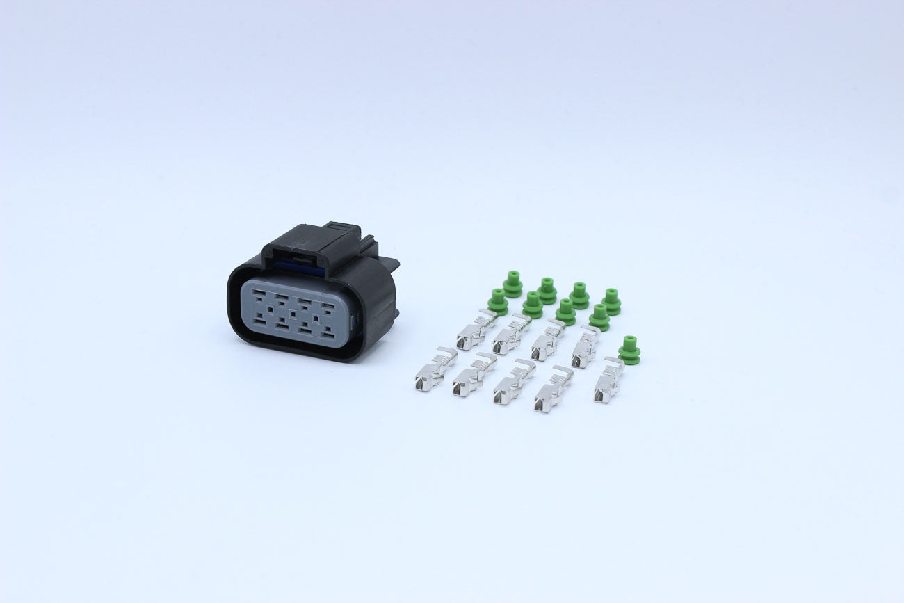 Delphi Female GT280 Black Code 8 - 8 Terminal in Style: Connector Only. Delphi GT280 in Black. These connectors are typically found in OEM applications and are available as a connector only or as a flying lead. An extra terminal is included with every con