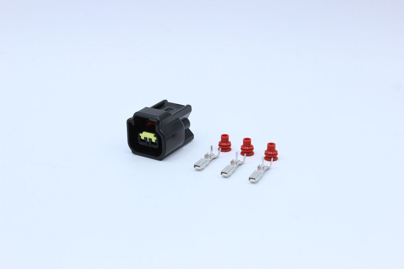 Furukawa Female RFW Black - 2 Terminal in Style: Flying Lead. Furukawa RFW in Black. These connectors are typically found in OEM applications and are available as a connector only or as a flying lead. An extra terminal is included with every connector, be