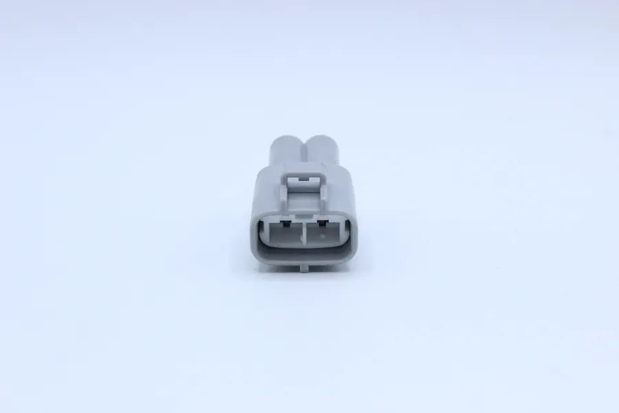 Sumitomo Male TS Gray tab width 4.8 - 2 Terminal in Style: Flying Lead. Sumitomo TS in Gray. These connectors are typically found in OEM applications and are available as a connector only or as a flying lead. An extra terminal is included with every conne