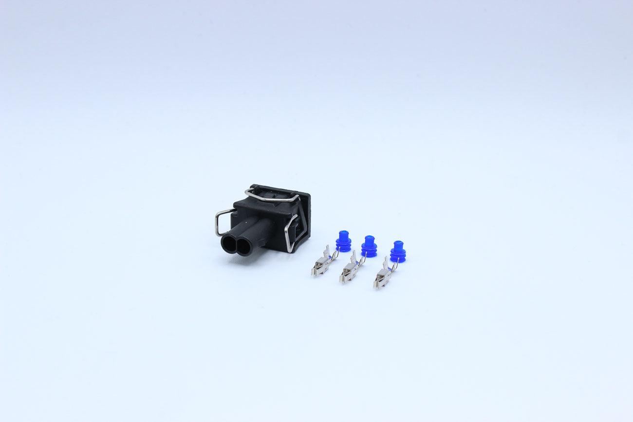 Delphi Female Timer Black Injector relief - 2 Terminal in Style: Flying Lead. Delphi Timer in Black. These connectors are typically found in OEM applications and are available as a connector only or as a flying lead. An extra terminal is included with eve