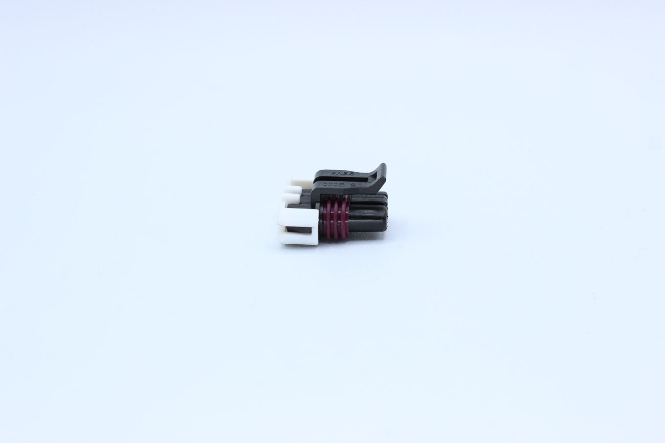 Delphi Female Metri-pack 150 Black Code 1 - 3 Terminal in Style: Flying Lead. Delphi Metri-pack 150 in Black. These connectors are typically found in OEM applications and are available as a connector only or as a flying lead. An extra terminal is included