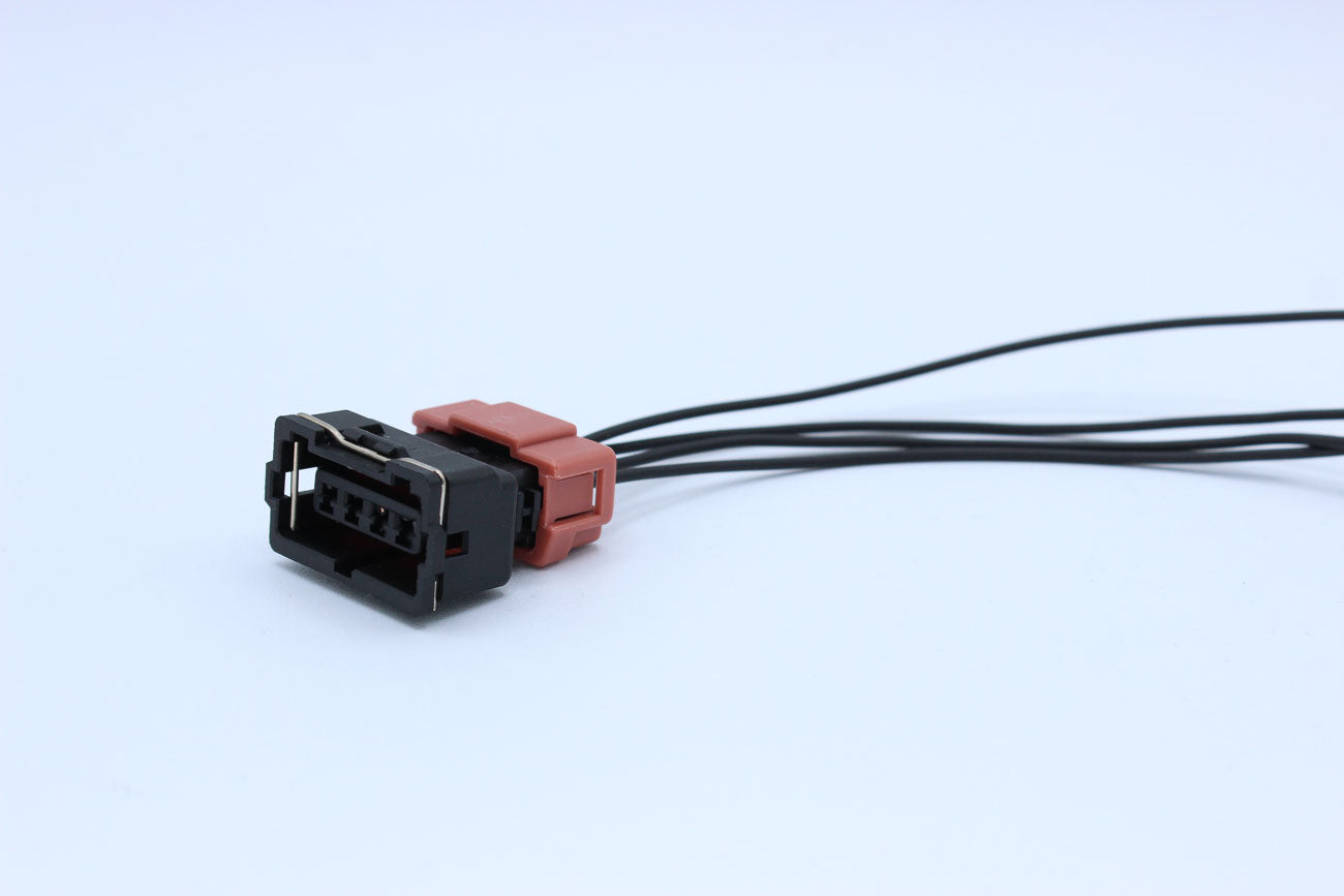 Furukawa Female JFC Black - 4 Terminal in Style: Flying Lead. Furukawa JFC in Black. These connectors are typically found in OEM applications and are available as a connector only or as a flying lead. An extra terminal is included with every connector, be