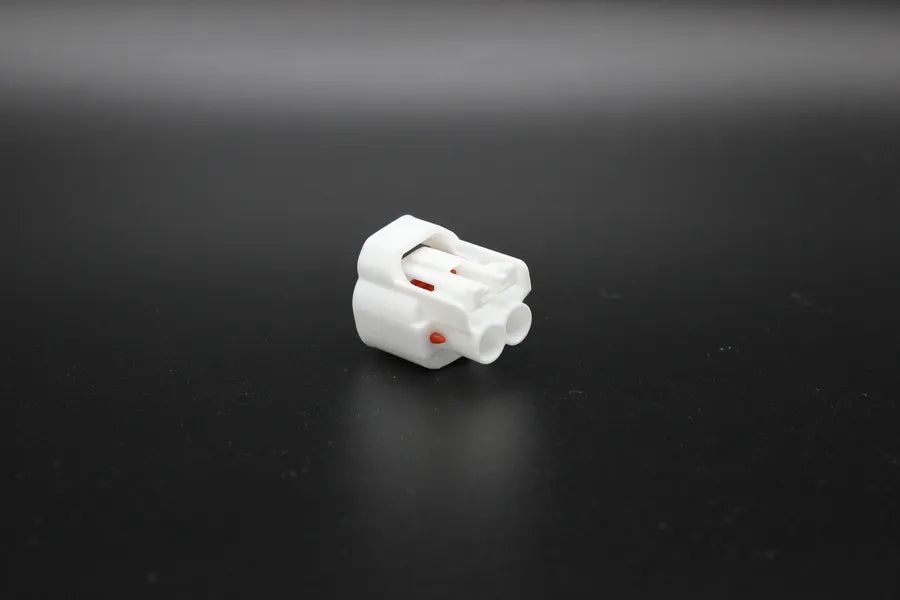 Sumitomo Female MT White Shrouded - 2 Terminal in Style: Connector Only. Sumitomo MT in White. These connectors are typically found in OEM applications and are available as a connector only or as a flying lead. An extra terminal is included with every con