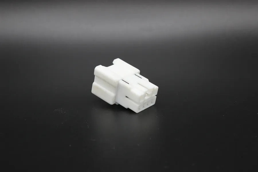 Sumitomo Male White - 6 Terminal in Style: Connector Only. Sumitomo in White. These connectors are typically found in OEM applications and are available as a connector only or as a flying lead. An extra terminal is included with every connector, because m