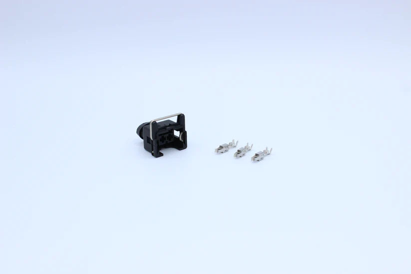 EV1 Fuel Injector Connector in Style: Unterminated. EV1 Connector Sealed, 2 way Commonly used for fuel injectors, knock sensors, Bosch temperature sensors. Flying lead is 6" of 20awg wire in black