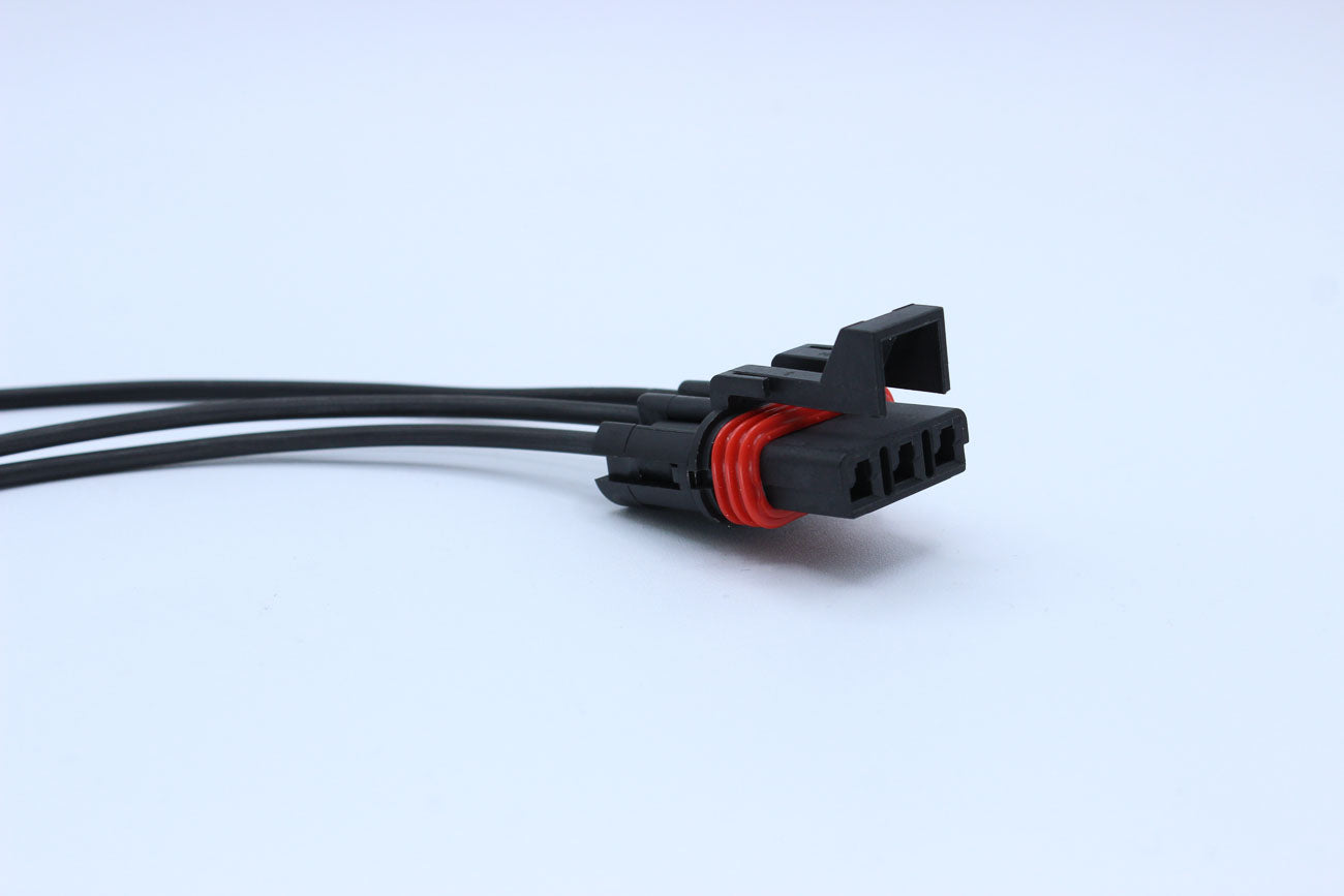 Delphi Female Metri-pack 280 Black - 3 Terminal in Style: Connector Only. Delphi Metri-pack 280 in Black. These connectors are typically found in OEM applications and are available as a connector only or as a flying lead. An extra terminal is included wit