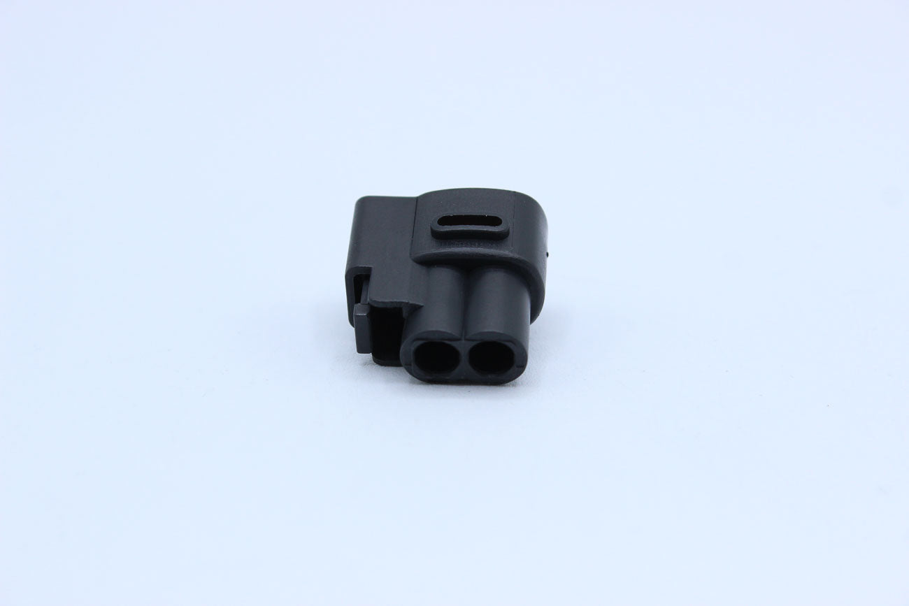 KET Female 090 Black Horizontal lock tab layout - 2 Terminal in Style: Flying Lead. KET 090 in Black. These connectors are typically found in OEM applications and are available as a connector only or as a flying lead. An extra terminal is included with ev