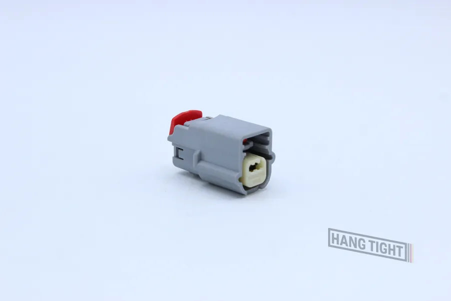 Molex Female MX64 Gray Code B - 2 Terminal in Style: Flying Lead. Molex MX64 in Gray. These connectors are typically found in OEM applications and are available as a connector only or as a flying lead. An extra terminal is included with every connector, b