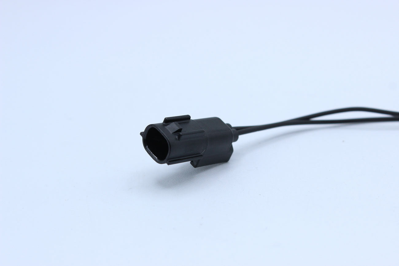 Sumitomo Male Black tab width 0.64 - 2 Terminal in Style: Flying Lead. Sumitomo in Black. These connectors are typically found in OEM applications and are available as a connector only or as a flying lead. An extra terminal is included with every connecto
