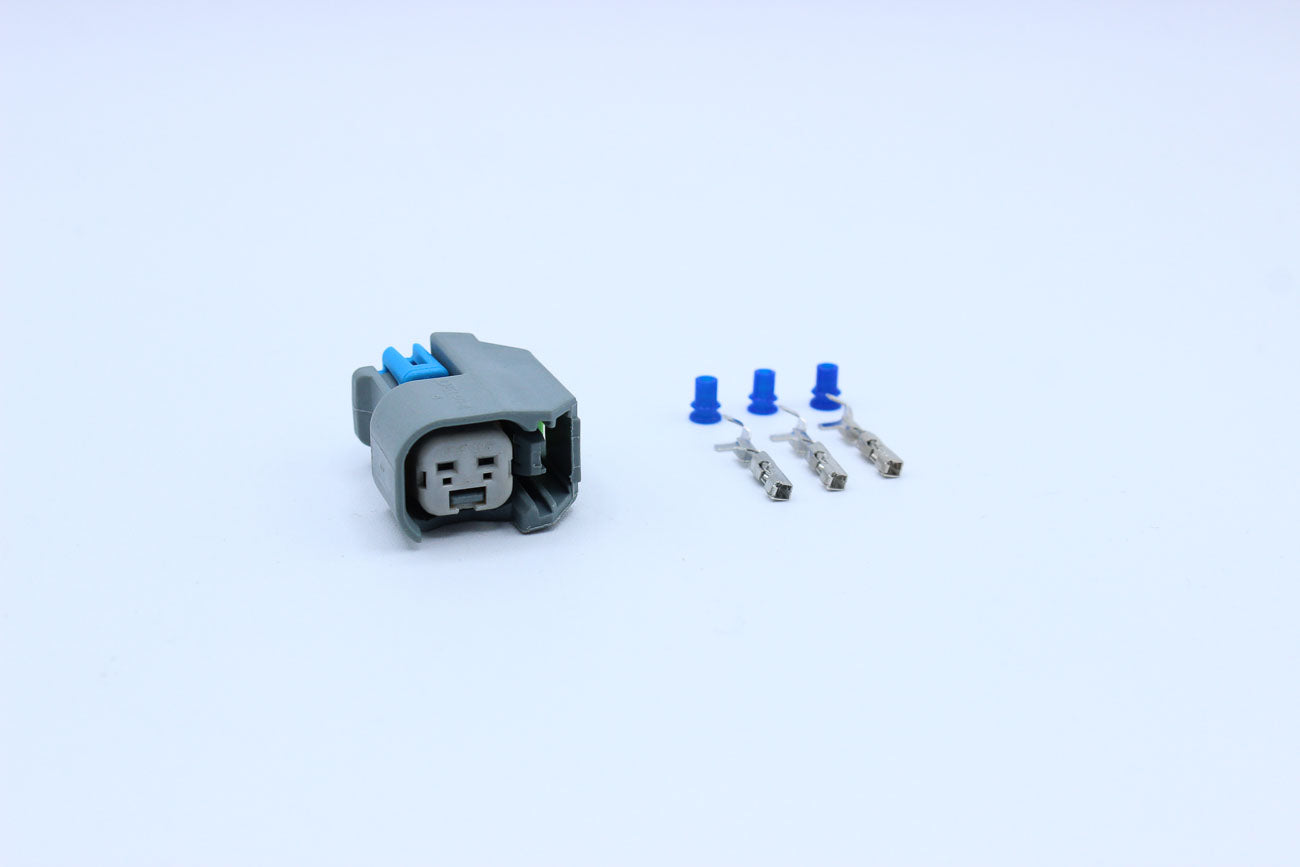 Delphi Female Metri-pack 150 Black Injector relief - 2 Terminal in Style: Flying Lead. Delphi Metri-pack 150 in Black. These connectors are typically found in OEM applications and are available as a connector only or as a flying lead. An extra terminal is