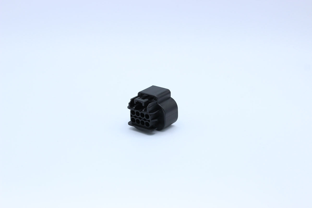 Delphi Female GT150 Black Code 8 - 8 Terminal in Style: Flying Lead. Delphi GT150 in Black. These connectors are typically found in OEM applications and are available as a connector only or as a flying lead. An extra terminal is included with every connec