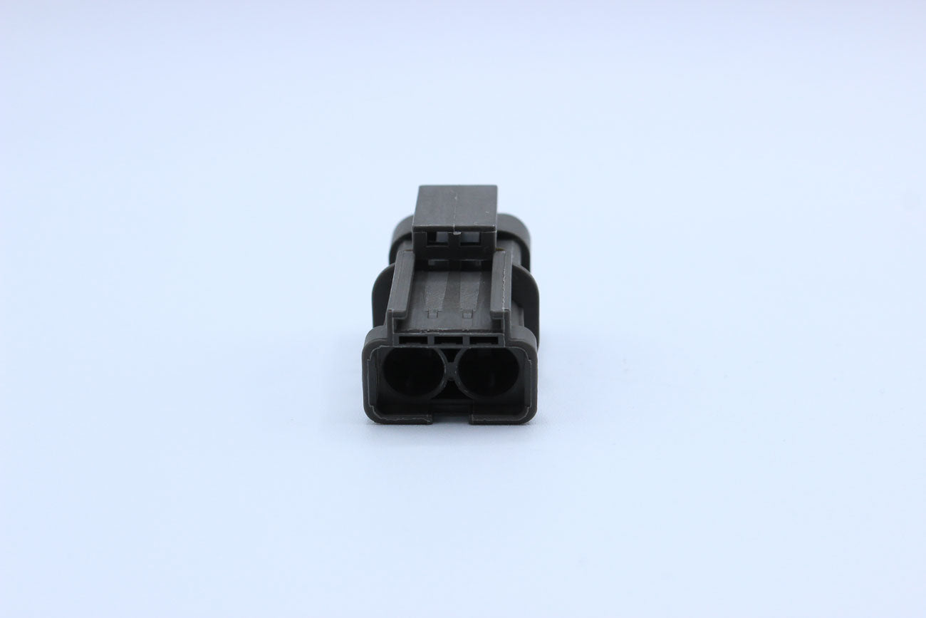 KET Male 250 Gray - 2 Terminal in Style: Flying Lead. KET 250 in Gray. These connectors are typically found in OEM applications and are available as a connector only or as a flying lead. An extra terminal is included with every connector, because mistakes