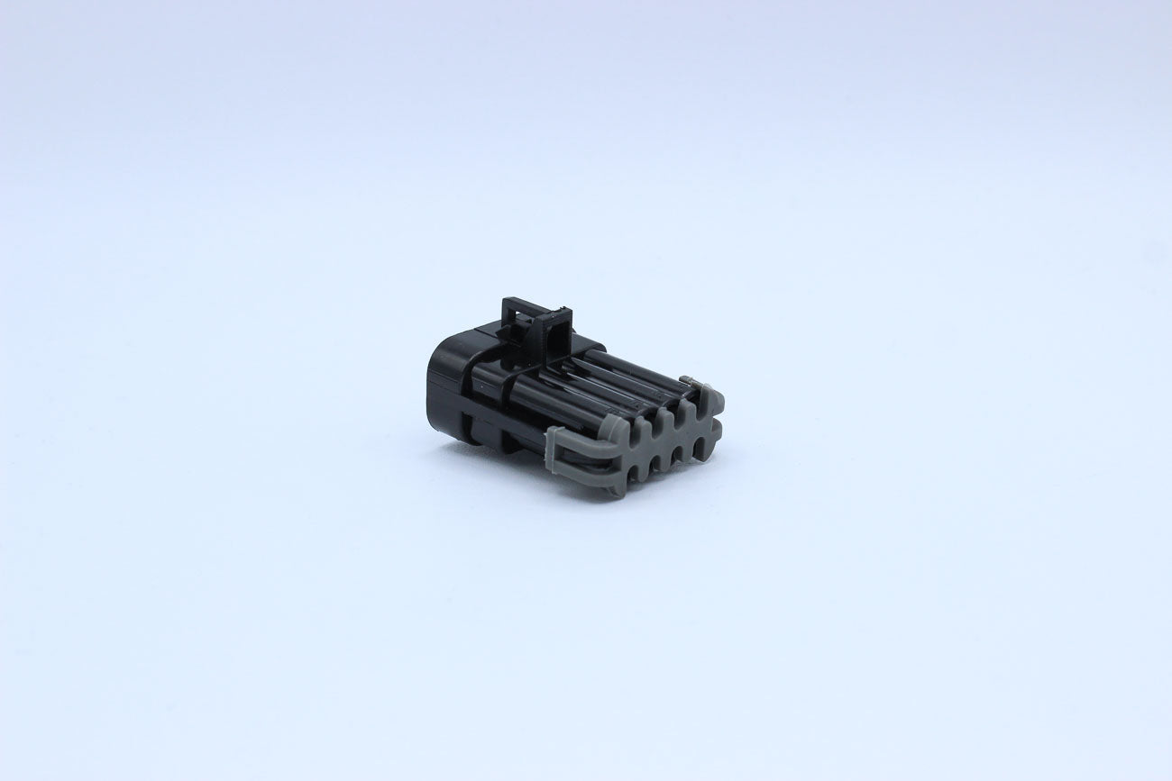 Delphi Male Metri-pack 150 Black Code 1 - 8 Terminal in Style: Connector Only. Delphi Metri-pack 150 in Black. These connectors are typically found in OEM applications and are available as a connector only or as a flying lead. An extra terminal is include