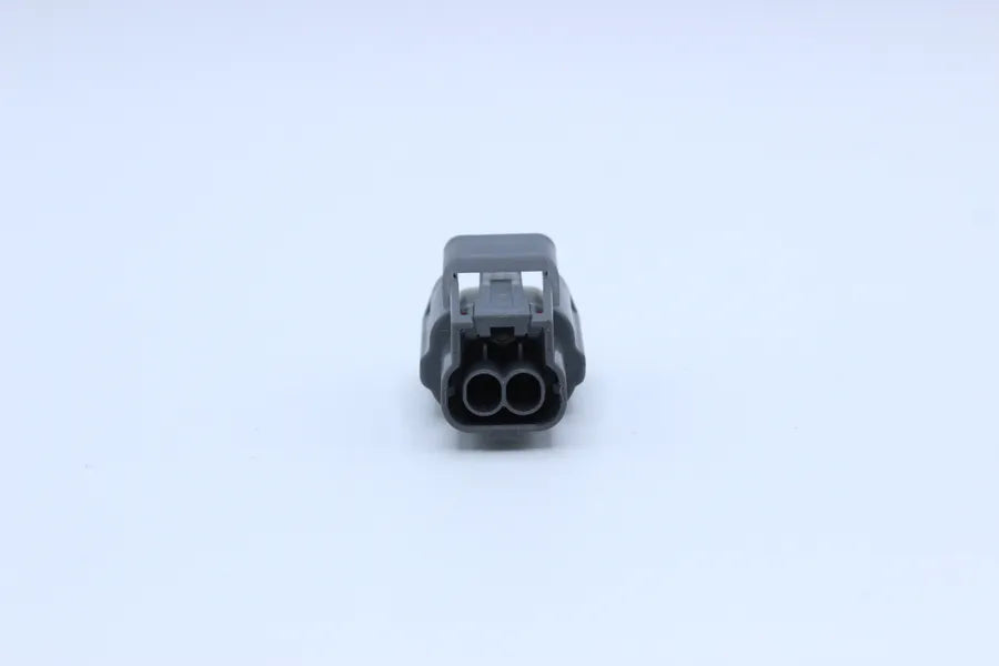Sumitomo Female RS type E Grey - 2 Terminal in Style: Connector Only. Sumitomo RS type E in Grey. These connectors are typically found in OEM applications and are available as a connector only or as a flying lead. An extra terminal is included with every