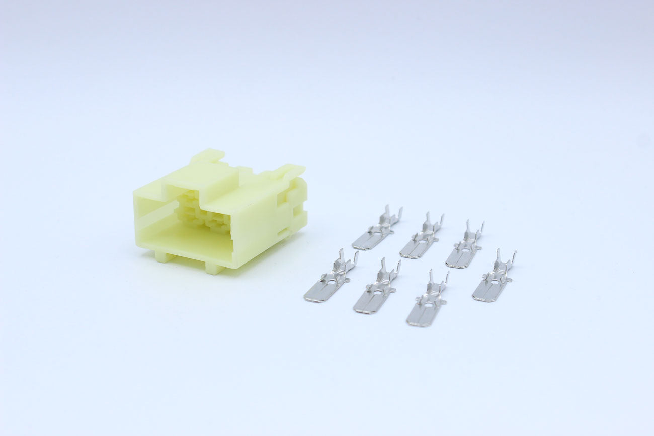 KET Male 250 Clear - 6 Terminal in Style: Flying Lead. KET 250 in Clear. These connectors are typically found in OEM applications and are available as a connector only or as a flying lead. An extra terminal is included with every connector, because mistak
