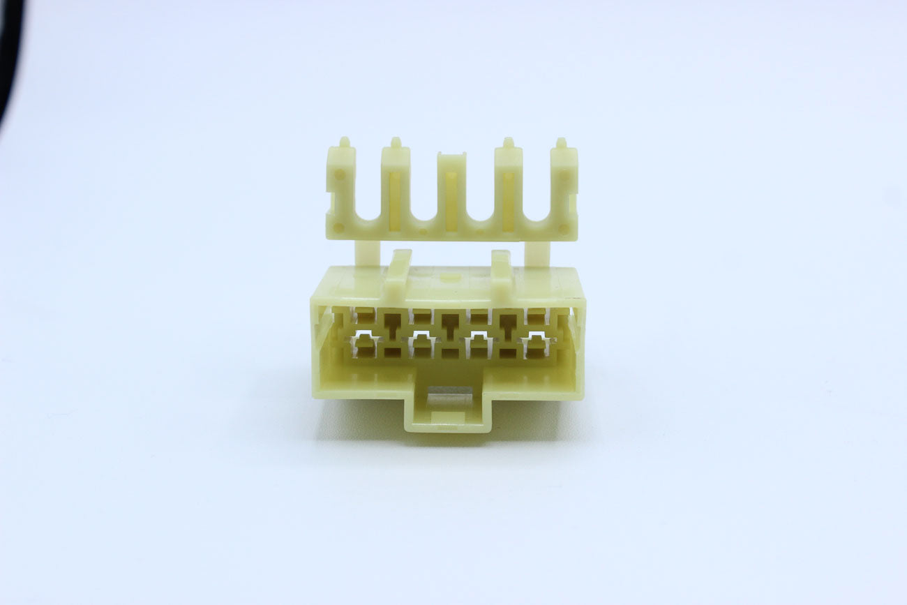 KET Male 250 Yellow - 8 Terminal in Style: Flying Lead. KET 250 in Yellow. These connectors are typically found in OEM applications and are available as a connector only or as a flying lead. An extra terminal is included with every connector, because mist