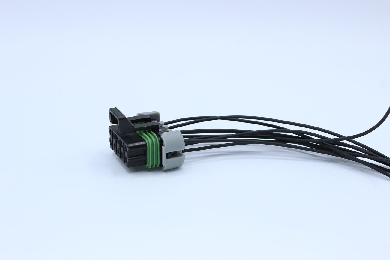 Delphi Female Metri-pack 150 Black - 10 Terminal in Style: Connector Only. Delphi Metri-pack 150 in Black. These connectors are typically found in OEM applications and are available as a connector only or as a flying lead. An extra terminal is included wi