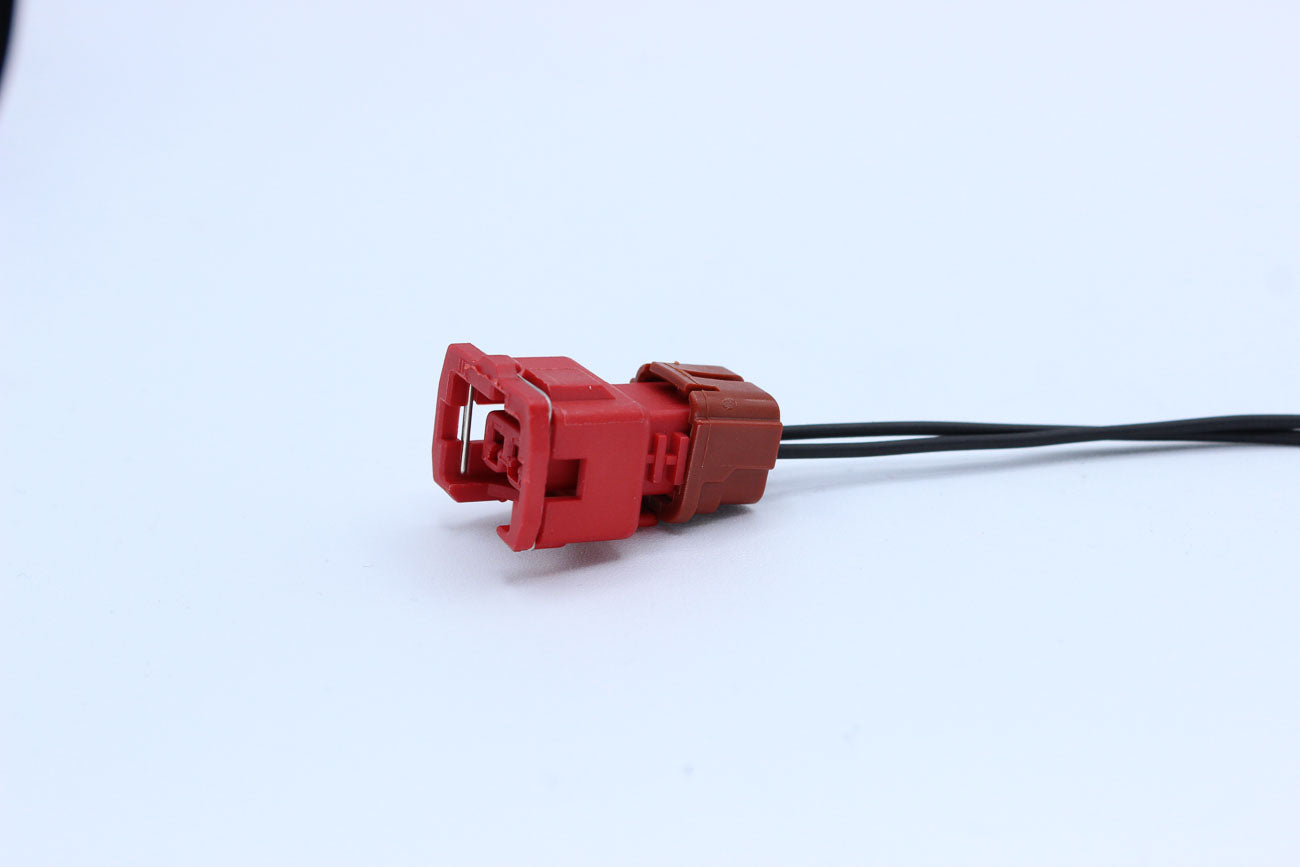 Furukawa Female JFC Red - 2 Terminal in Style: Flying Lead. Furukawa JFC in Red. These connectors are typically found in OEM applications and are available as a connector only or as a flying lead. An extra terminal is included with every connector, becaus