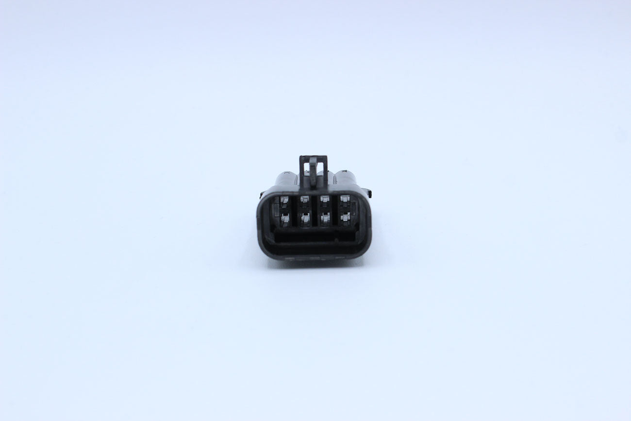 Delphi Male Metri-pack 150 Black Code 1 - 8 Terminal in Style: Connector Only. Delphi Metri-pack 150 in Black. These connectors are typically found in OEM applications and are available as a connector only or as a flying lead. An extra terminal is include