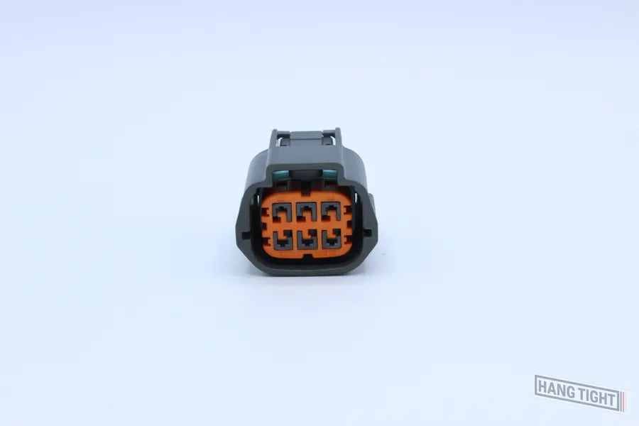 Sumitomo Female RS Grey type 2 - 6 Terminal in Style: Flying Lead. Sumitomo RS in Grey. These connectors are typically found in OEM applications and are available as a connector only or as a flying lead. An extra terminal is included with every connector,
