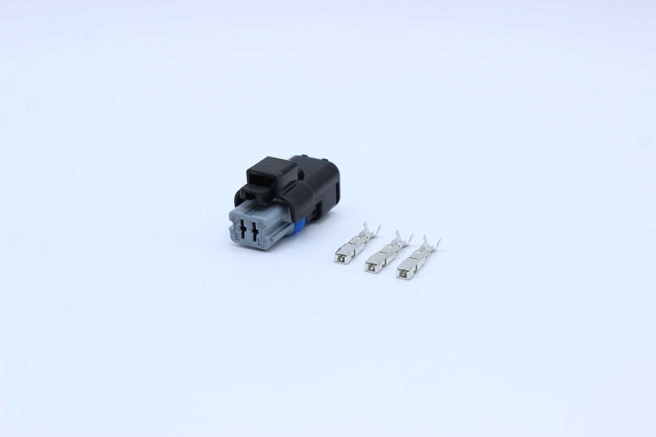 FCI Female Sicma 1.5 Grey - 2 Terminal in Style: Flying Lead. FCI Sicma 1.5 in Grey. These connectors are typically found in OEM applications and are available as a connector only or as a flying lead. An extra terminal is included with every connector, be