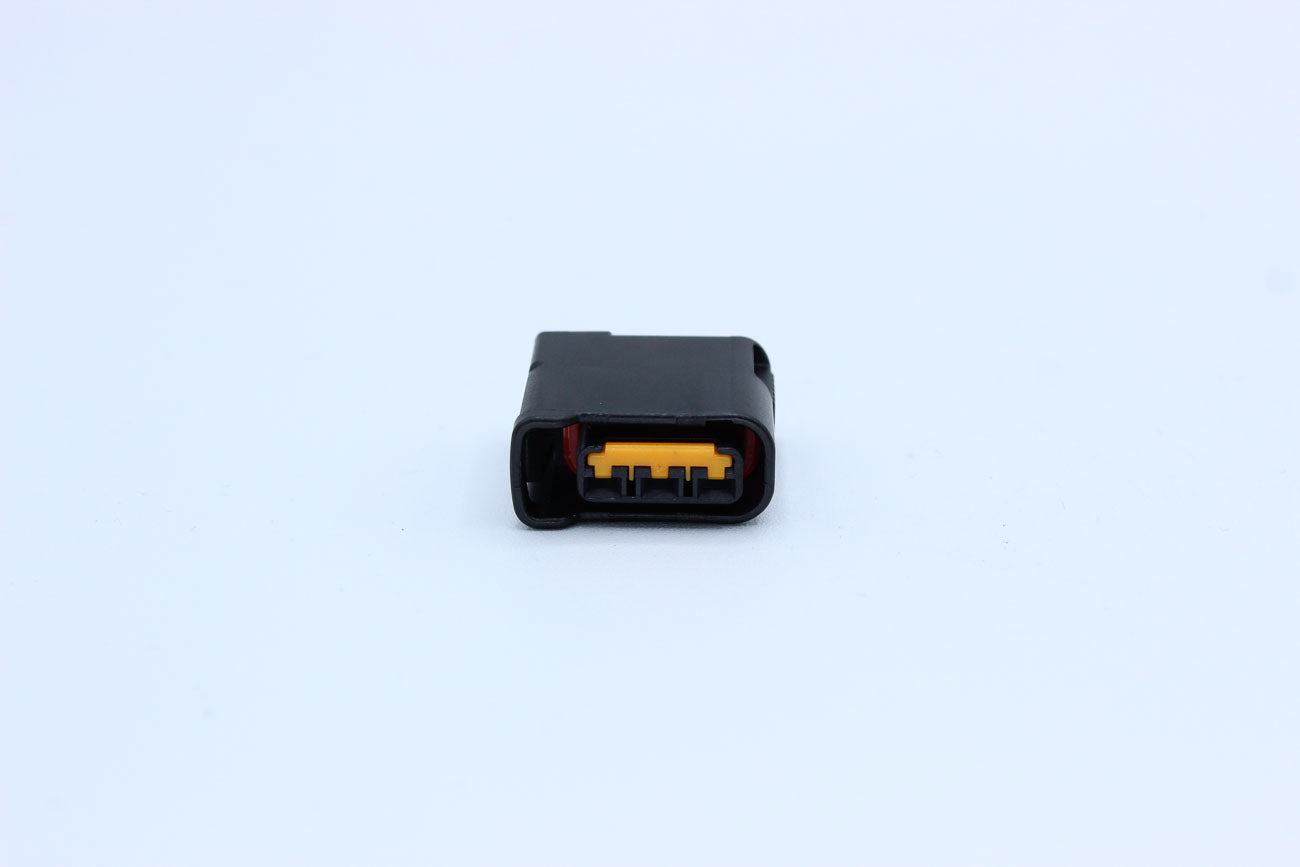 Furukawa Female RFW Black - 3 Terminal in Style: Connector Only. Furukawa RFW in Black. These connectors are typically found in OEM applications and are available as a connector only or as a flying lead. An extra terminal is included with every connector,