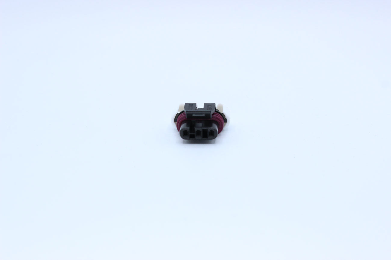 Delphi Female Metri-pack 150 Black Code 1 - 3 Terminal in Style: Flying Lead. Delphi Metri-pack 150 in Black. These connectors are typically found in OEM applications and are available as a connector only or as a flying lead. An extra terminal is included