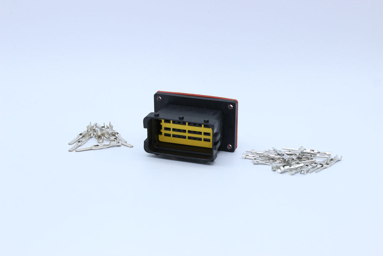 FCI Male Sicma 1.5 Black Bulkhead - 24 Terminal in Style: Flying Lead. FCI Sicma 1.5 in Black. These connectors are typically found in OEM applications and are available as a connector only or as a flying lead. An extra terminal is included with every con