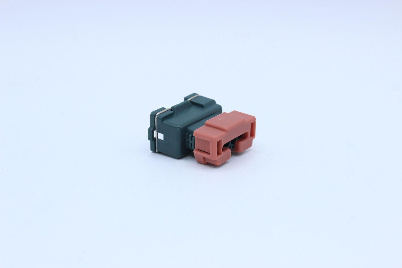 Furukawa Female JFC Green - 4 Terminal in Style: Flying Lead. Furukawa JFC in Green. These connectors are typically found in OEM applications and are available as a connector only or as a flying lead. An extra terminal is included with every connector, be