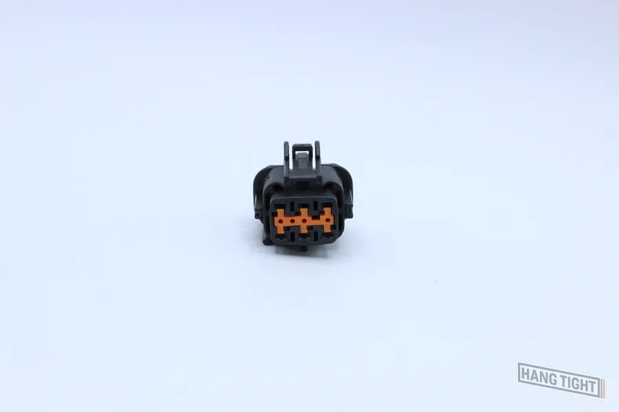 Sumitomo Female RS Black - 6 Terminal in Style: Connector Only. Sumitomo RS in Black. These connectors are typically found in OEM applications and are available as a connector only or as a flying lead. An extra terminal is included with every connector, b