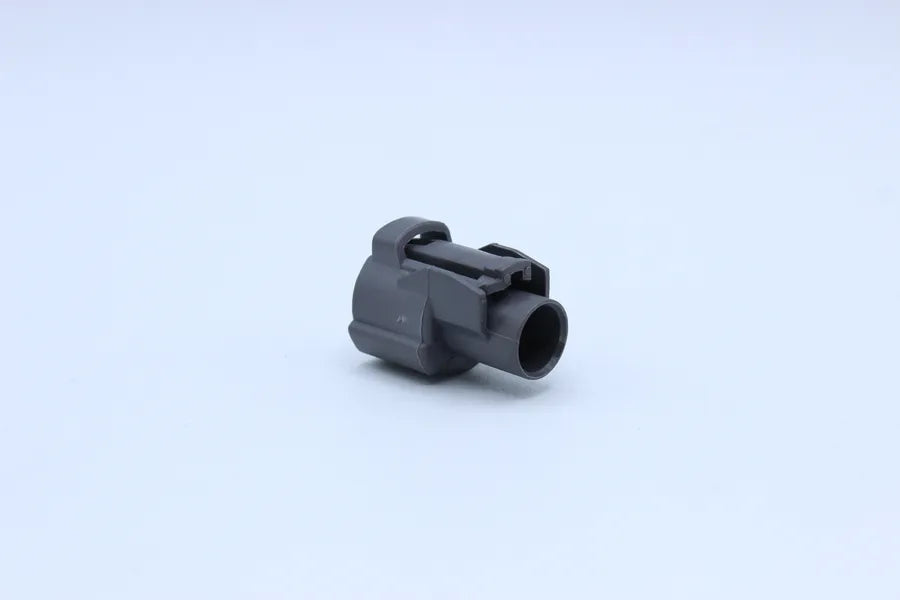 Sumitomo Female HW Gray - 2 Terminal in Style: Connector Only. Sumitomo HW in Gray. These connectors are typically found in OEM applications and are available as a connector only or as a flying lead. An extra terminal is included with every connector, bec