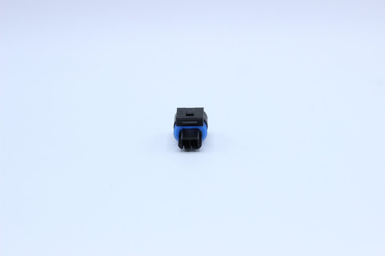 Delphi Female Metri-pack 150 PTS Blue Code 1 - Part Number 12162193 in Style: Flying Lead. Delphi Metri-pack 150 PTS in Blue. The OEM Part Number for this part is 12162193. These connectors are typically found in OEM applications and are available as a co