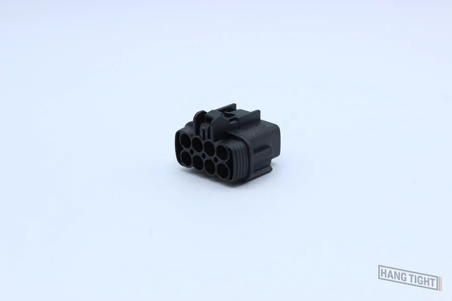 Sumitomo Female RS Black - 8 Terminal in Style: Flying Lead. Sumitomo RS in Black. These connectors are typically found in OEM applications and are available as a connector only or as a flying lead. An extra terminal is included with every connector, beca