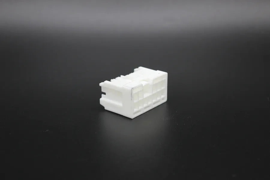 Sumitomo Female White - 10 Terminal in Style: Connector Only. Sumitomo in White. These connectors are typically found in OEM applications and are available as a connector only or as a flying lead. An extra terminal is included with every connector, becaus