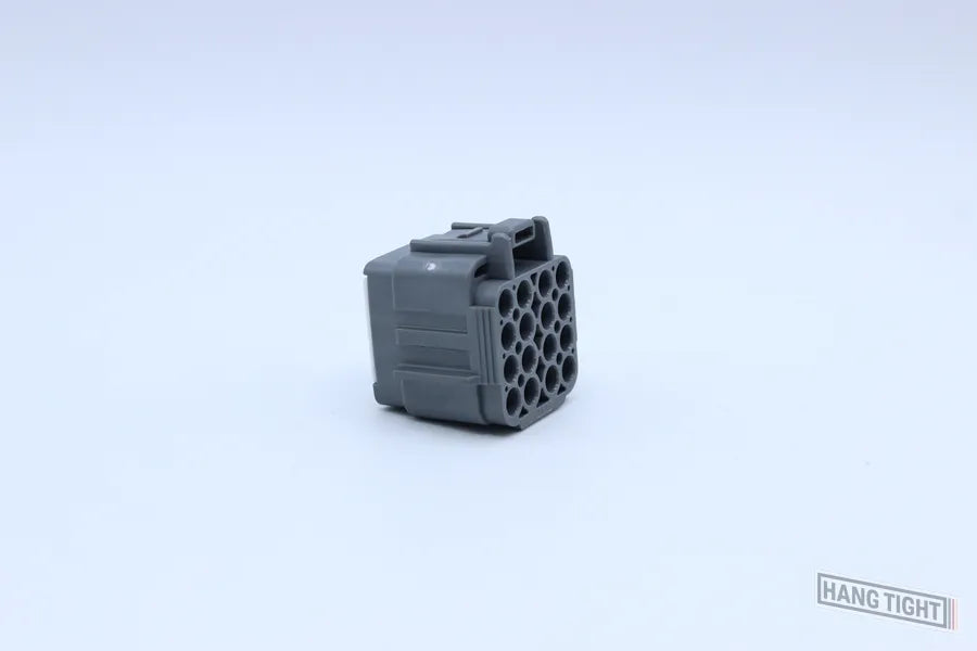 Sumitomo Female DL Gray - 16 Terminal in Style: Connector Only. Sumitomo DL in Gray. These connectors are typically found in OEM applications and are available as a connector only or as a flying lead. An extra terminal is included with every connector, be