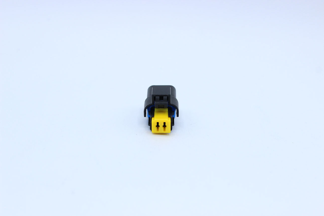 FCI Female Sicma 1.5 Yellow - 2 Terminal in Style: Connector Only. FCI Sicma 1.5 in Yellow. These connectors are typically found in OEM applications and are available as a connector only or as a flying lead. An extra terminal is included with every connec