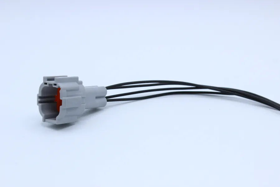 Sumitomo Male RS Gray - 4 Terminal in Style: Connector Only. Sumitomo RS in Gray. These connectors are typically found in OEM applications and are available as a connector only or as a flying lead. An extra terminal is included with every connector, becau