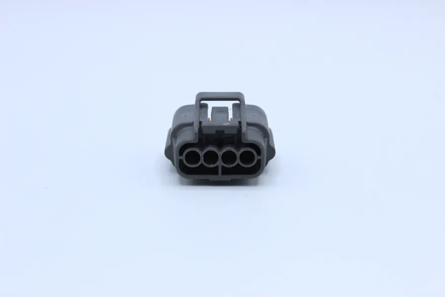 Sumitomo Female DL Gray - 4 Terminal in Style: Connector Only. Sumitomo DL in Gray. These connectors are typically found in OEM applications and are available as a connector only or as a flying lead. An extra terminal is included with every connector, bec