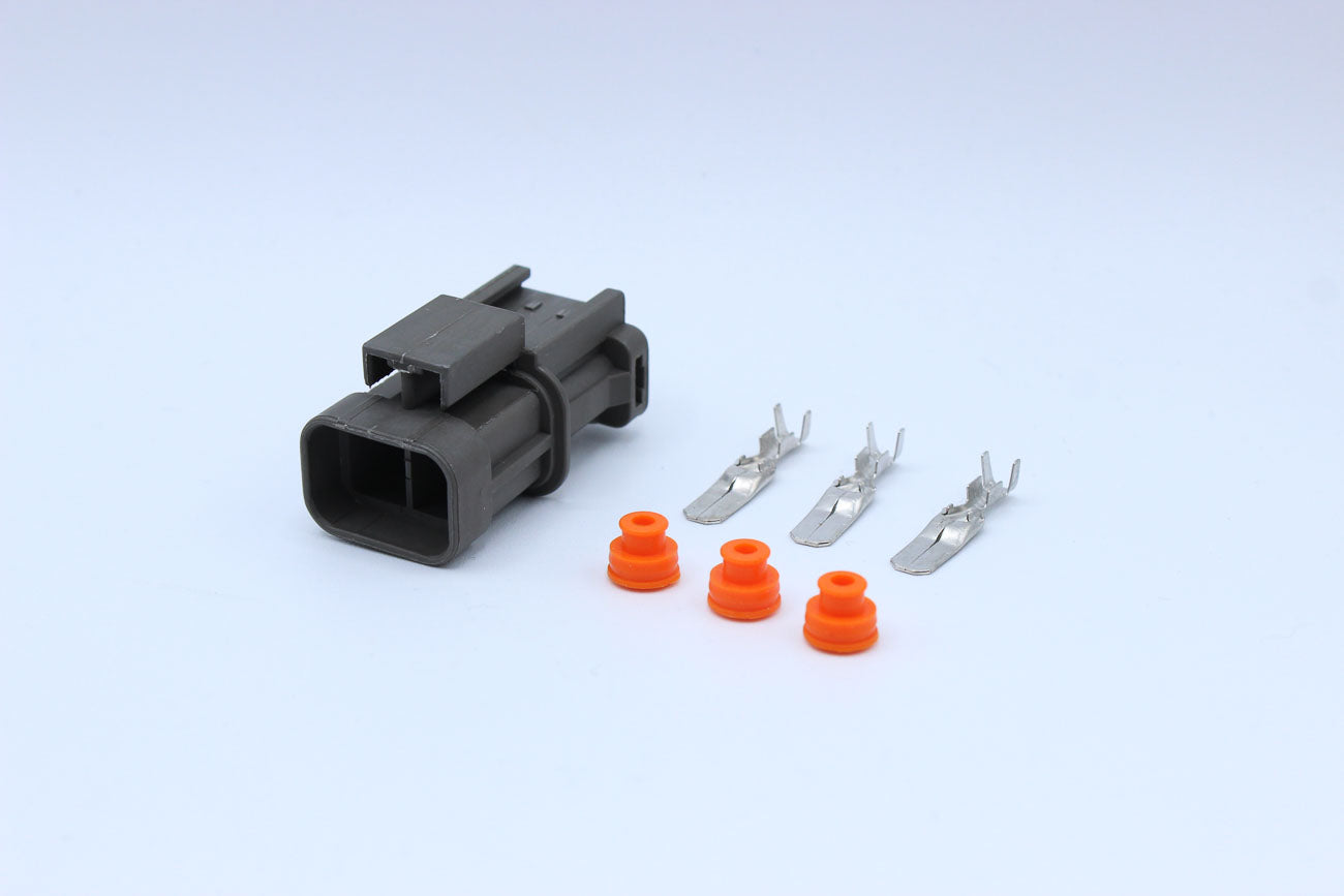 KET Male 250 Gray - 2 Terminal in Style: Flying Lead. KET 250 in Gray. These connectors are typically found in OEM applications and are available as a connector only or as a flying lead. An extra terminal is included with every connector, because mistakes