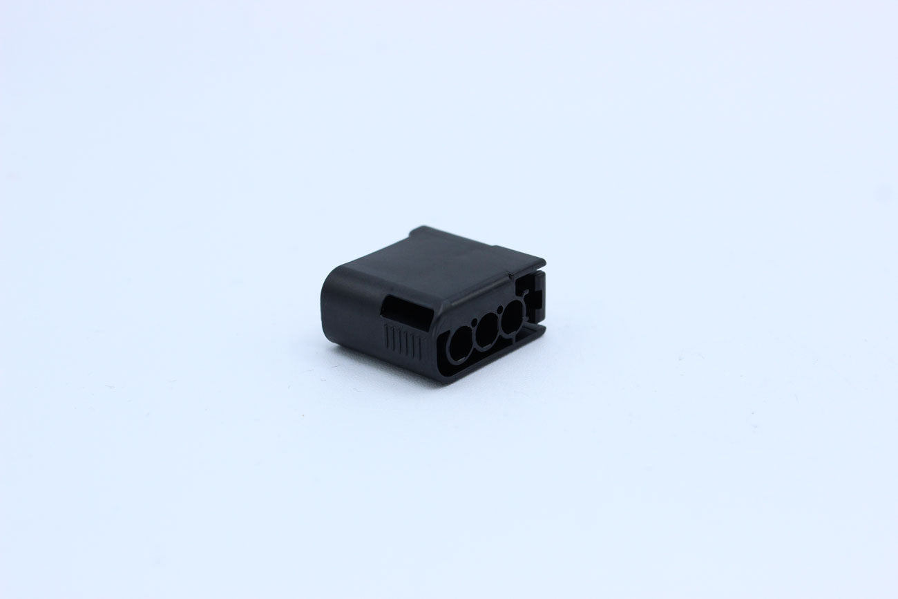 Furukawa Female RFW Black - 3 Terminal in Style: Connector Only. Furukawa RFW in Black. These connectors are typically found in OEM applications and are available as a connector only or as a flying lead. An extra terminal is included with every connector,