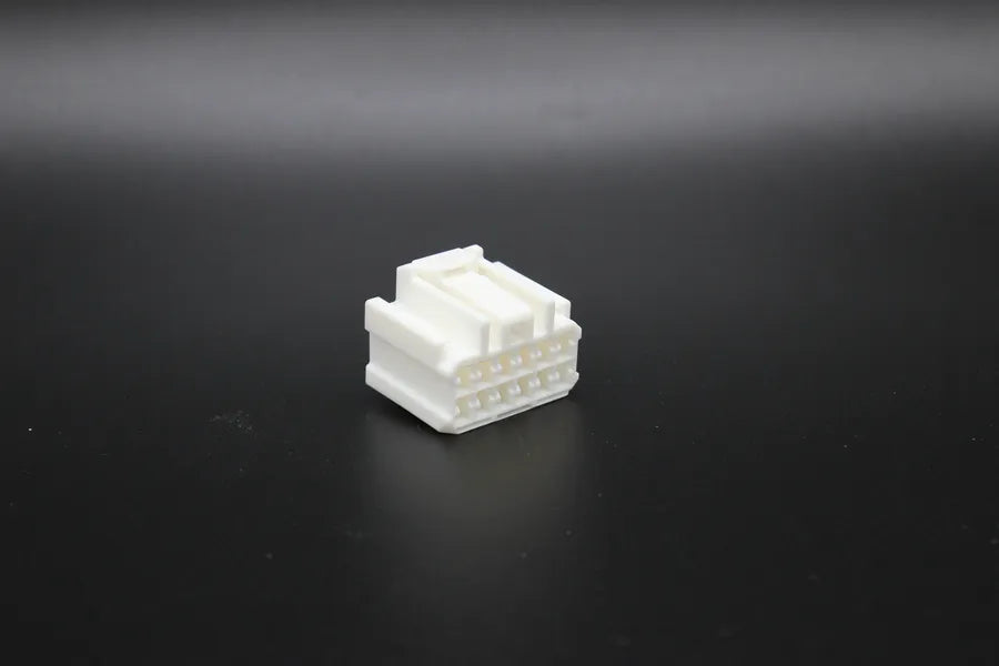 Sumitomo Female White - 12 Terminal in Style: Flying Lead. Sumitomo in White. These connectors are typically found in OEM applications and are available as a connector only or as a flying lead. An extra terminal is included with every connector, because m