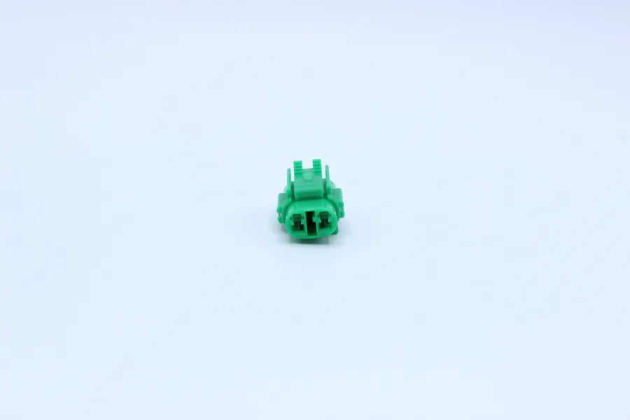 Sumitomo Female MT Green - 2 Terminal in Style: Connector Only. Sumitomo MT in Green. These connectors are typically found in OEM applications and are available as a connector only or as a flying lead. An extra terminal is included with every connector, b