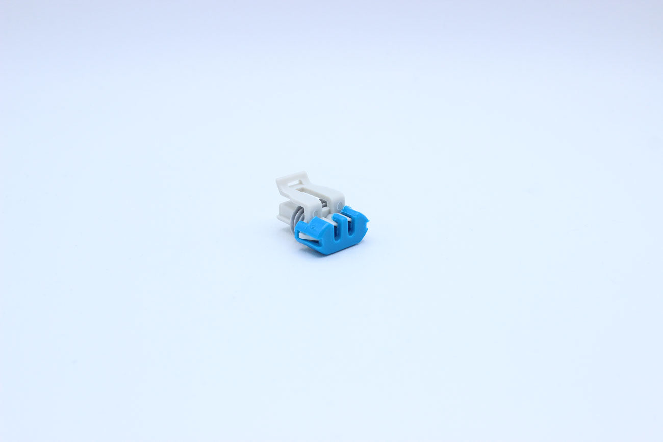 Delphi Female Metri-pack 150 Light Gray Code 1 - 2 Terminal in Style: Flying Lead. Delphi Metri-pack 150 in Light Gray. These connectors are typically found in OEM applications and are available as a connector only or as a flying lead. An extra terminal i