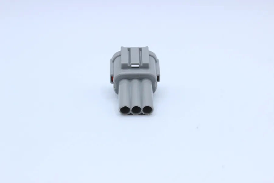 Sumitomo Male RS Gray - 3 Terminal in Style: Connector Only. Sumitomo RS in Gray. These connectors are typically found in OEM applications and are available as a connector only or as a flying lead. An extra terminal is included with every connector, becau