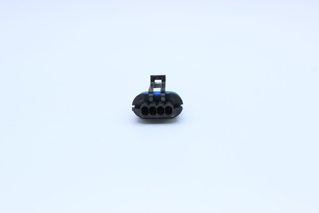 Delphi Female GT150 Yellow Code 4 - 4 Terminal in Style: Flying Lead. Delphi GT150 in Yellow. These connectors are typically found in OEM applications and are available as a connector only or as a flying lead. An extra terminal is included with every conn