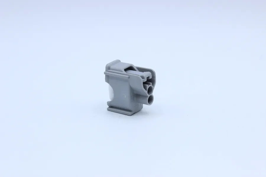 Sumitomo Female TS Grey Horizontal lock tab layout - 2 Terminal in Style: Connector Only. Sumitomo TS in Grey. These connectors are typically found in OEM applications and are available as a connector only or as a flying lead. An extra terminal is include