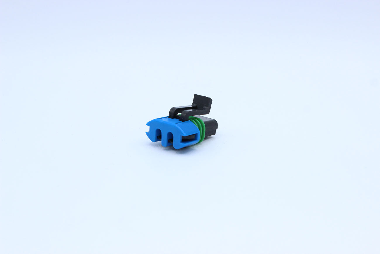 Delphi Female Metri-pack 280 Black - Part Number 15300027 in . Delphi Metri-pack 280 in Black. The OEM Part Number for this part is 15300027. These connectors are typically found in OEM applications and are available as a connector only or as a flying lea