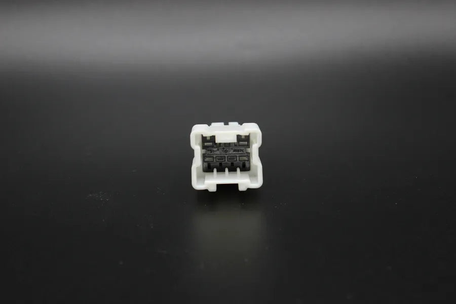 Sumitomo Male White - 6 Terminal in Style: Connector Only. Sumitomo in White. These connectors are typically found in OEM applications and are available as a connector only or as a flying lead. An extra terminal is included with every connector, because m